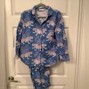 Printfresh Cotton Poplin Pajamas Bagheera Blue Size Small